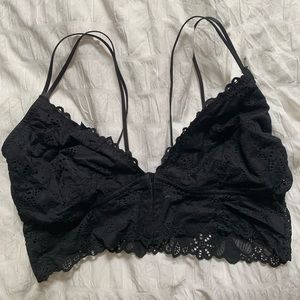 black bralette